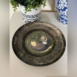 Vintage WMF Cromargan Decor and Etched Decorative round Bowl & feet S-collection